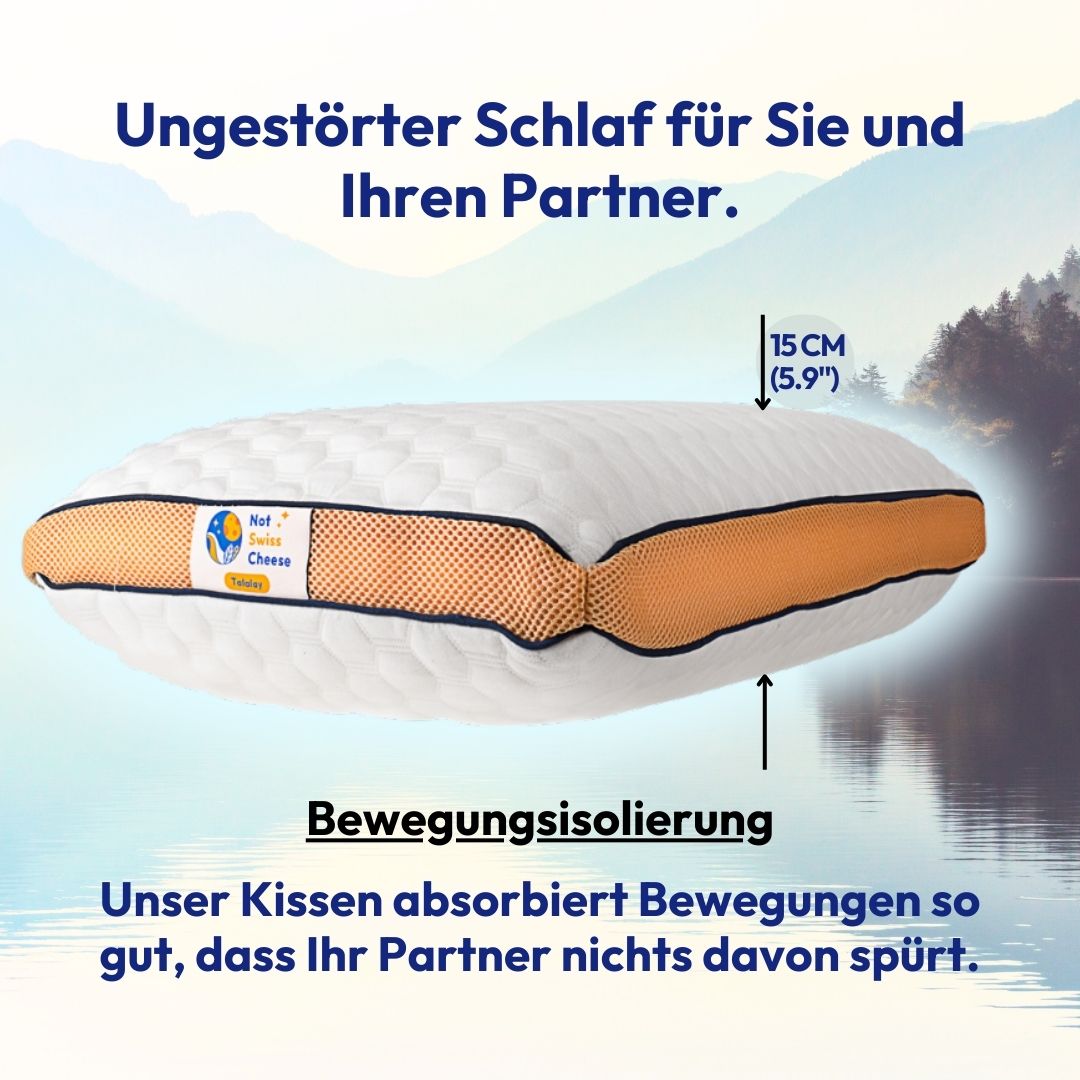 Talalay-Latex-Kissen - Luxuriös weich und atmungsaktiv 40x70cm Queen Size, mittelweich