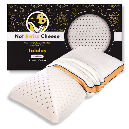 Talalay-Latex-Kissen - Luxuriös weich und atmungsaktiv 40x70cm Queen Size, mittelweich